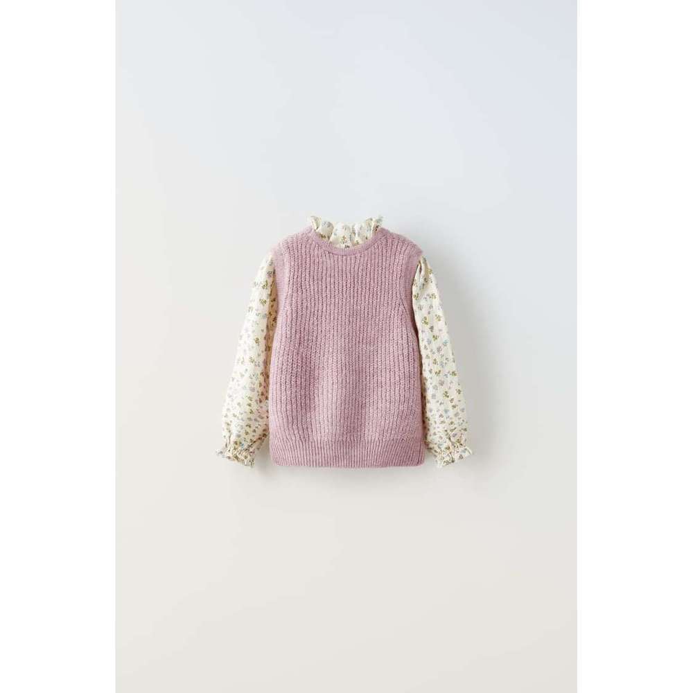 COMBINATION KNIT SWEATER - Picture 2 of 3